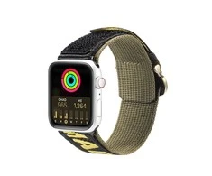Dux Ducis apyrankė (Outdoor Version) Apple Watch Ultra strap, SE, 9, 8, 7, 6, 5, 4, 3, 2, 1 (49, 45, 44, 42 mm) nylon geltonos spalvos