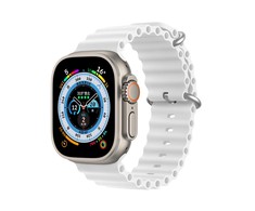 Dux Ducis Apyrankė Apple Watch 9 / 8 / 7 / 6 / 5 / 4 / 3 / 2 / SE (45 / 44 / 42mm) silikoninėBand Bracelet baltos spalvos (OceanWave Version)