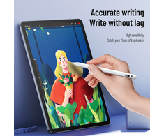 DUX DUCIS rašiklis STYLUS skirtas iPad su belaidžiu įkrovimu ir galia Ekranas baltas