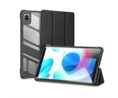 Dux Ducis Toby Armored Flip Smart dėklas planšetiniam kompiuteriui Realme Pad Mini juodos spalvos