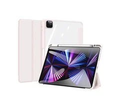 Dux Ducis Toby Armored Flip Smart iPad Air 2020/2022 Apple Pieštukas Holder Rožinė