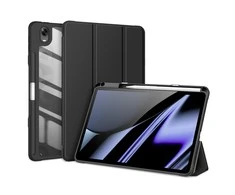 Dux Ducis Toby Armored Flip Smart Oppo Pad with Stylus Holder dėklas planšetiniam kompiuteriui juodos spalvos