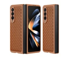 Dux Ducis Venice dėklas skirtas Samsung Galaxy Z Fold 4, rudas