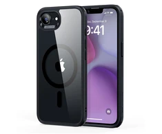 ESR Classic Hybrid Halolock MagSafe dėklas, skirtas iPhone 16e / 17e - permatomas-juodas