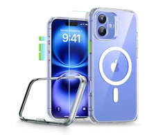 ESR Classic Pro Set Halolock MagSafe iPhone 16 dėklas – skaidrus