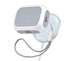 Dėklas ESR Orbit Hybrid, skirtas AirPods Pro, Magsafe (baltas)