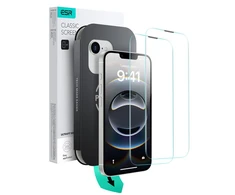 ESR UltraFit Tempered Glass 2-pack case for iPhone 13 / 13 Pro / 14 / 16e / 17e