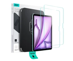 „ESR UltraFit“ grūdinto stiklo 2 vnt. pakuotė, skirta „iPad Air 13“ 1 / 2 (2024 / 2025)
