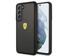 Samsung Galaxy S22 Plus Ferrari dėklas On Track Real Carbon (FEHCS22MFCAK) juodos spalvos