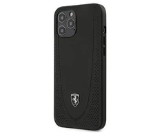 Apple iPhone 12 Pro Max Ferrari dėklas Off Track Perforated (FEOGOHCP12LBK) juodos spalvos