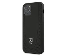 Ferrari FEOGOHCP12MBK Apple iPhone 12/12 Pro 6.1" dėklas telefonui juodos spalvos Off Track Perforated