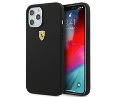 Apple iPhone 12 Pro Max Ferrari dėklas On Track Silicone (FESSIHCP12LBK) juodos spalvos