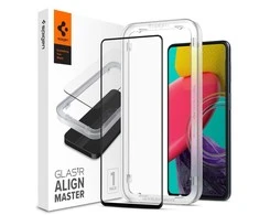 Spigen ALM Glass FC apsauginis tiklas skirtas Samsung Galaxy M53 5G - juodos spalvos