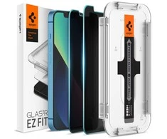 Apsauginis stiklas Spigen GLAS.TR „EZ FIT” 2-pack Apple iPhone 13 / 13 PRO PRIVACY