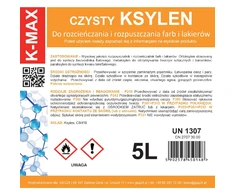Gsg24 Ksileno tirpiklis organinis skiediklis dažams ir lakams K-MAX 5L