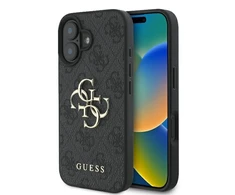 Guess 4G Big Logo Apple iPhone 16 – dėklas telefonui juodos spalvos