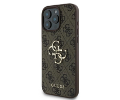 Guess 4G Big Logo Apple iPhone 16 Pro Max – dėklas telefonui rudos spalvos