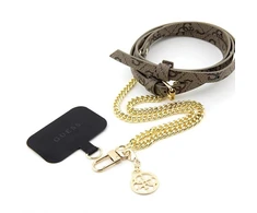 Dėklas Universali Guess Lanyard / Pakabukas (GUOUC4MG4EW) Universali CBDY raudona/rudos spalvos 4G grandinė