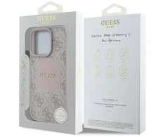Dėklas Guess 4G Circle Classic Logo MagSafe iPhone 16 Pro Case - Rožinė