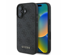 Guess 4G Classic Apple iPhone 16 - dėklas telefonui juodos spalvos
