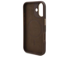 Guess 4G Logo Plate MagSafe Apple iPhone 16 Plus Case – dėklas telefonui rudos spalvos