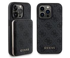 Apple iPhone 13 PRO Guess dėklas + Powerbank MagSafe 4G Metal Logo 5000mAh (GUBPM5P13L4GEMGK) juodos spalvos