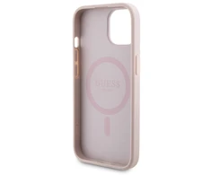 Dėklas Guess Set GUBPM5P15S4GEMGP Apple iPhone 15 6.1″ hardcase + Powerbank 5000mAh MagSafe rožinės spalvos 4G Meta