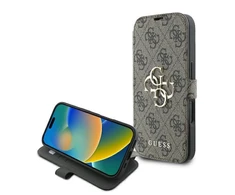 Guess 4G Metal Logo Apple iPhone 16 Plus - dėklas telefonui rudos spalvos