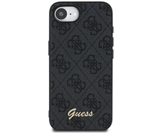 Guess 4G Script Logo MagSafe dėklas iPhone 16e - juodas
