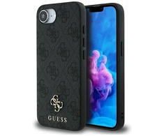 GUESS dėklas skirtas Apple iPhone 16e (SE 4 2025) compatible with MagSafe GUHMPSE4P4SM4MK (PU 4G Small 4G and Classic) juodos spalvos