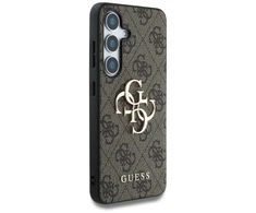 Guess Big 4G Logo Classic Logo Samsung Galaxy S25 dėklas telefonui rudos spalvos