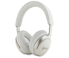 Guess ausinės su lankeliu ant galvos Bluetooth ANC GUBHC22PSFCSME smėlio spalvos Metal Script Logo