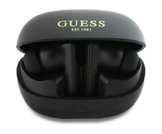 Guess ausinės Bluetooth GUTWST88MCTGK TWS + juodos spalvos Capsule Printed Logo