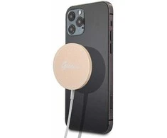 Guess induction GUCBMSLRD 15W MagSafe - dėklas telefonui aukso spalvos