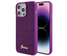 GUESS GUHCP15XPMSDGSF IPHONE 15 PRO MAX 6.7" FUKSJA/FUKSIJA kietas dėklas DISCO METAL SCRIPT