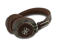 Guess PU 4G Metal Logo ENC belaidės ausinės rudos spalvos