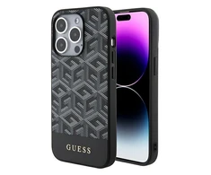 Apple iPhone 15 Pro Max Guess dėklas GCube Stripes MagSafe (GUHMP15XHGCFSEK) juodos spalvos