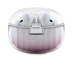 Ausinės Bluetooth Guess Glitter Gradient GUTWSHDGKEEP TWS rožinės spalvos