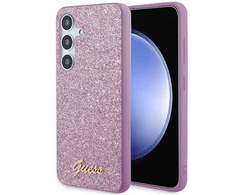 Samsung Galaxy S24 Guess dėklas Glitter Script (GUHCS24SHGGSHU) violetinės spalvos