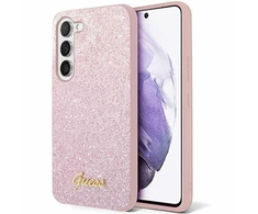 Samsung Galaxy S24 Guess dėklas Glitter Script (GUHCS24SHGGSHP) rožinės spalvos