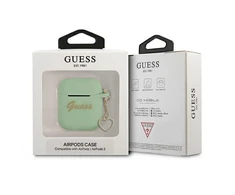 Dėklas Guess GUA2LSCHSN AirPods Žalias