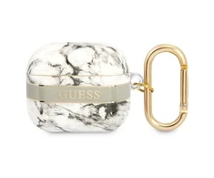 Apple AirPods 3 ausinių dėklas Guess AirPods Marble Strap Collection (GUA3HCHMAG) pilka