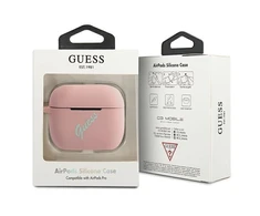 Dėklas GUESS GUACAPLSVSPG AIRPODS PRO COVER Rožinis Žalias/Rožinis Žalias SILICONE VINTAGE