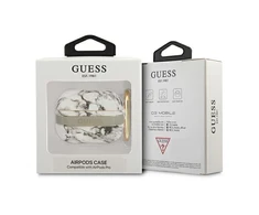 Apple AirPods Pro ausinių dėklas Guess AirPods Marble Strap Collection (GUAPHCHMAG) pilka