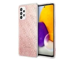 Dėklas Guess GUHCA72PCU4GLPI A72 A725 pink/pink hard case 4G Glitter