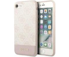 Apple iPhone SE 2022 / SE 2020 / 7 / 8 Guess Dėklas 4G Stripe Collection (GUHCI8G4GLPI) rožinės spalvos