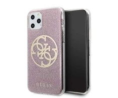 Dėklas Guess GUHCN58PCUGLPI iPhone 11 Pro rožinė/pink hard case 4G Circle Glitter