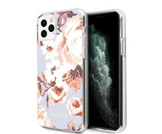 Guess dėklas, skirtas iPhone 11 Pro Max GUHCN65IMLFL02 alyvinis kietas dėklas, skirtas Flower Collection