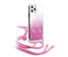 Guess GUHCN65WO4GPI iPhone 11 Pro Max rožinis / rausvas kietas dėklas 4G gradientas