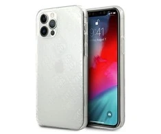 Apple iPhone 12 Pro Max Guess dėklas 4G 3D Pattern Collection (GUHCP12L3D4GTR) skaidrus